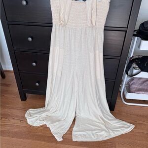 Elegant Cream Maxi Dress